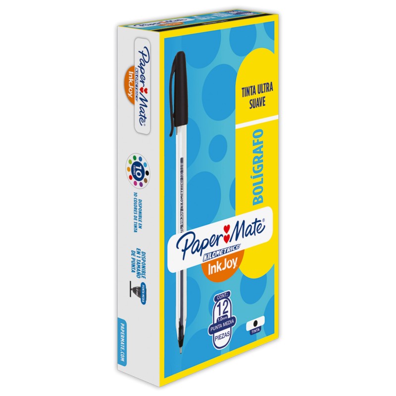 Bolígrafo Punto Mediano 1.0 mm Paper Mate Kilométrico 100
    PAPER MATE


            SKU
        121059

    
        
       