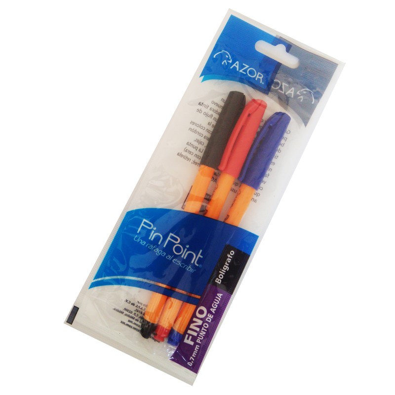 Bolígrafo Punto Fino 0.7 mm Azor Pin Point Bl/3 
    AZOR


            SKU
        139177

    
        
            
         