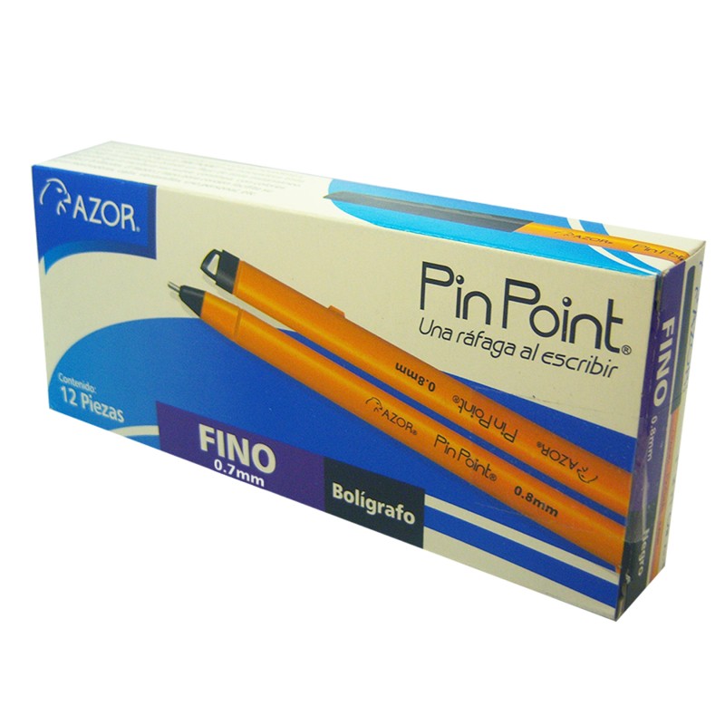 Bolígrafo Punto Fino 0.7 mm Azor Pin Point Negro, Barril Amarillo
    AZOR


            SKU
        139179

    
        
     