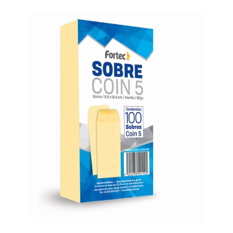 Sobre Coin Ante Fortec C/100 8.8 x 16.4 cm. 90 g.
    FORTEC


            SKU
        038310

    
        
            
      