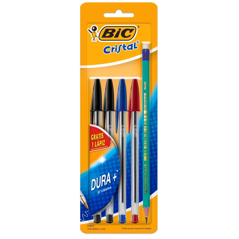 Bolígrafo Punto Mediano 1.0 mm Bic Dura+ Bl/4 
    BIC


            SKU
        080518

    
        
            
            