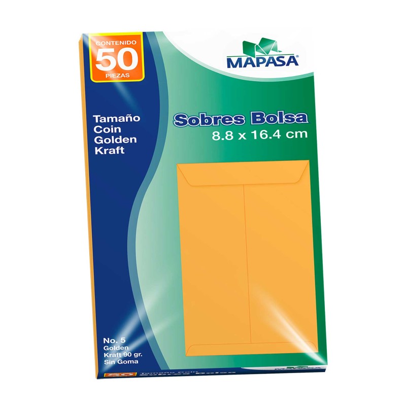 Sobre Coin Golden Mapasa IM0168 C/50 8.8 x 16.4 cm. 90 g.
    MAPASA


            SKU
        038209

    
        
           