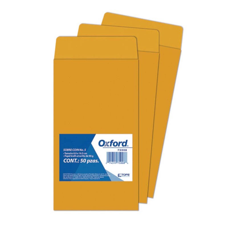 Sobre Coin Ante Oxford C/50 8.9 x 16.5 cm. 90 g.
    SIN MARCA


            SKU
        038315

    
        
            
    