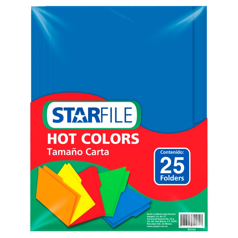 Folder Hot Colors Starfile C/25 Carta
    STARFILE


            SKU
        020243

    
        
            
                