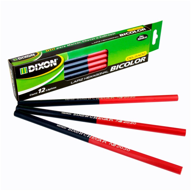 Lápiz Bicolor Delgado Dixon con 12 piezas
    DIXON


            SKU
        016730

    
        
            
               