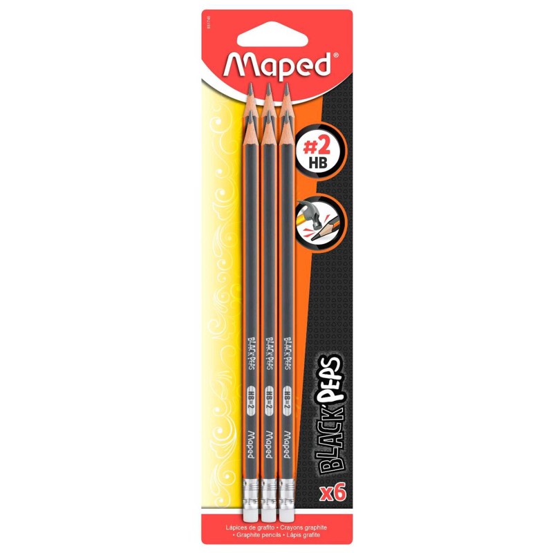 Lápiz de Grafito #2 Maped Black Peps Triangular Bl/6 
    MAPED


            SKU
        134061

    
        
            
   
