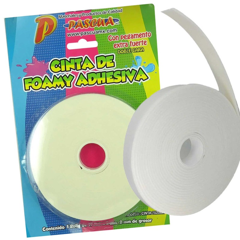Cinta Adhesiva Doble Capa Foamy Pascua 19 mm x 5 m. para Montaje
    PASCUA


            SKU
        103087

    
        
    