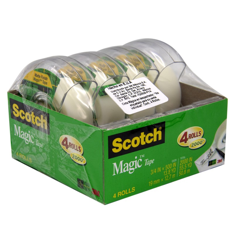 Cinta Adhesiva Mágica Scotch 810 18 mm x 12.7 m. C/4 
    SCOTCH


            SKU
        081634

    
        
            
  