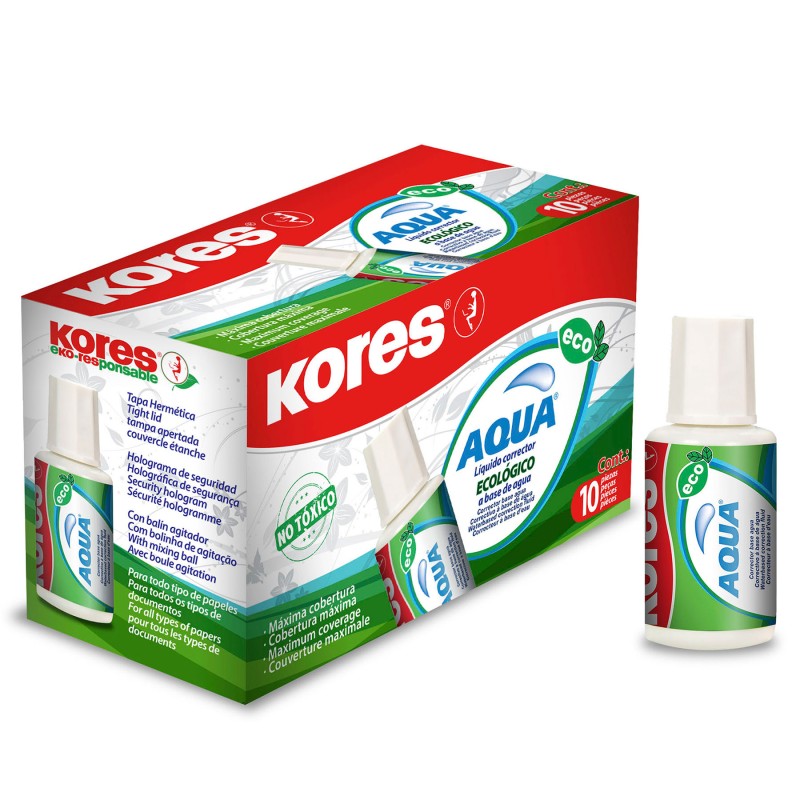 Corrector Líquido Kores Aqua 20 ml.
    KORES


            SKU
        047314

    
        
            
                Sea e