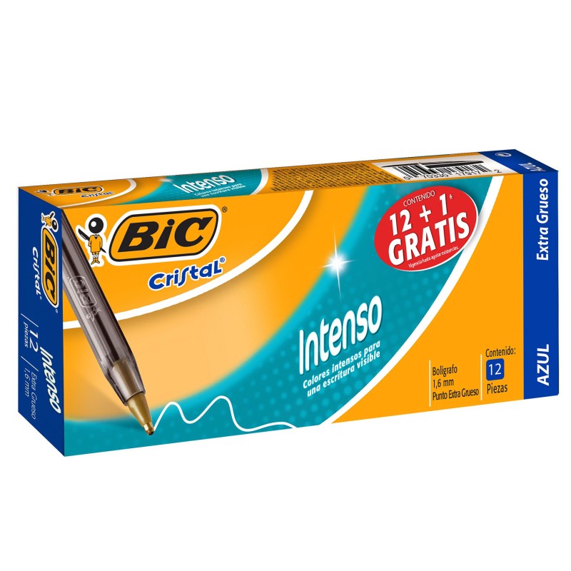 Bolígrafo Punto Extra Grueso 1.6 mm Bic Intenso Azul
    BIC


            SKU
        139149

    
        
            
      
