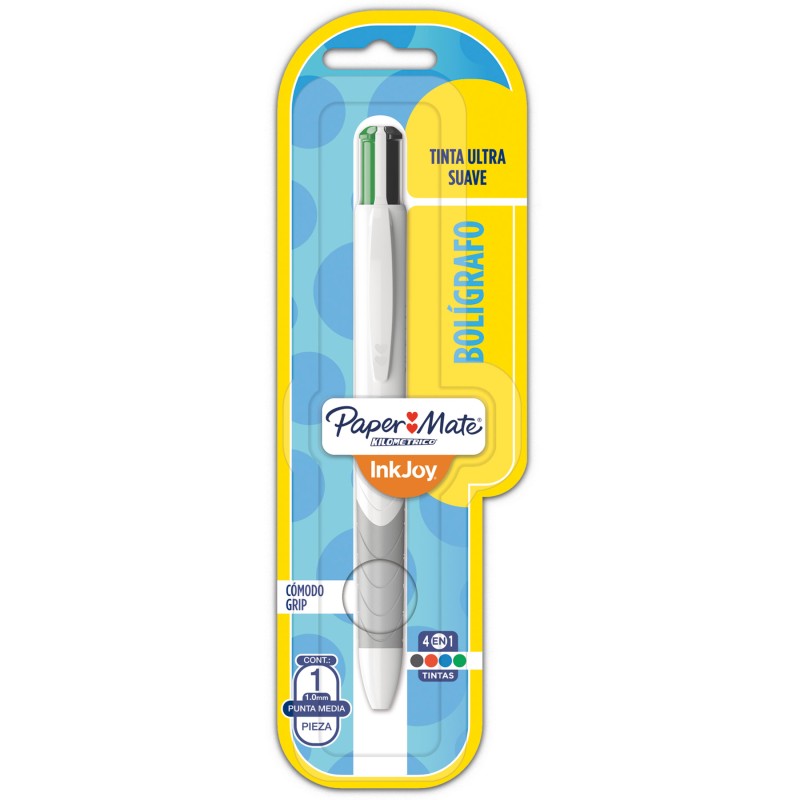 Bolígrafo 4 Color Paper Mate Kilométrico Quatro Bl/1
    PAPER MATE


            SKU
        139106

    
        
            