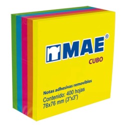Cubo de Notas Adhesivas MAE Neón 7.6 x 7.6 cm C/400 h.
    MAE


            SKU
        122218

    
        
            
    