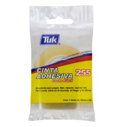 Cinta Adhesiva Tuk 255 18 mm x 33 m. Corte Fácil
    TUK


            SKU
        031629

    
        
            
          