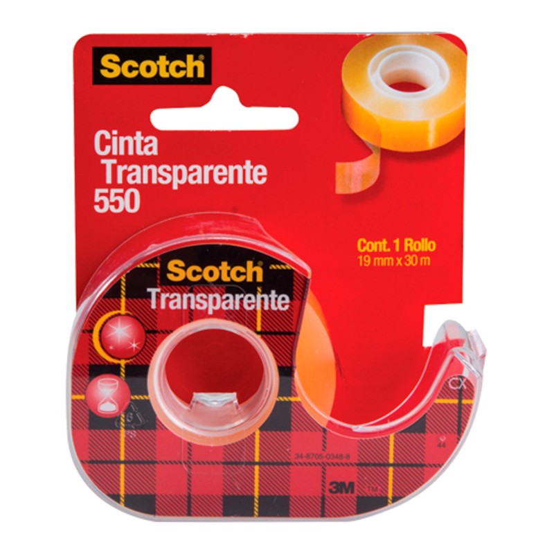 Cinta Adhesiva con Despachador Scotch 550 19 mm x 50 m. Celofán
    SCOTCH


            SKU
        031686

    
        
     