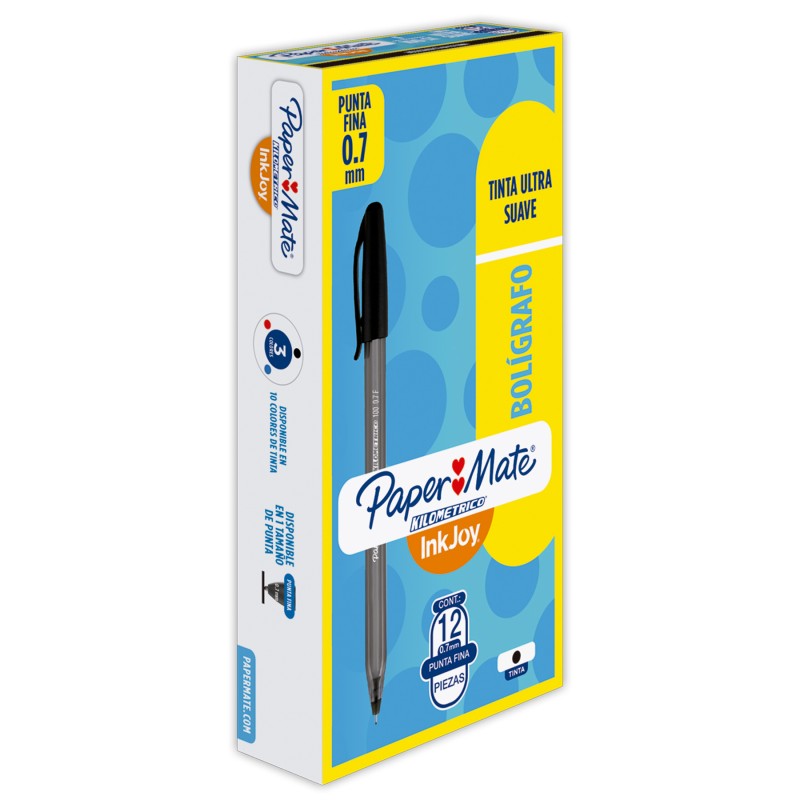 Bolígrafo Punto Fino 0.7 mm Paper Mate Kilometrico 100 Negro
    PAPER MATE


            SKU
        139125

    
        
    