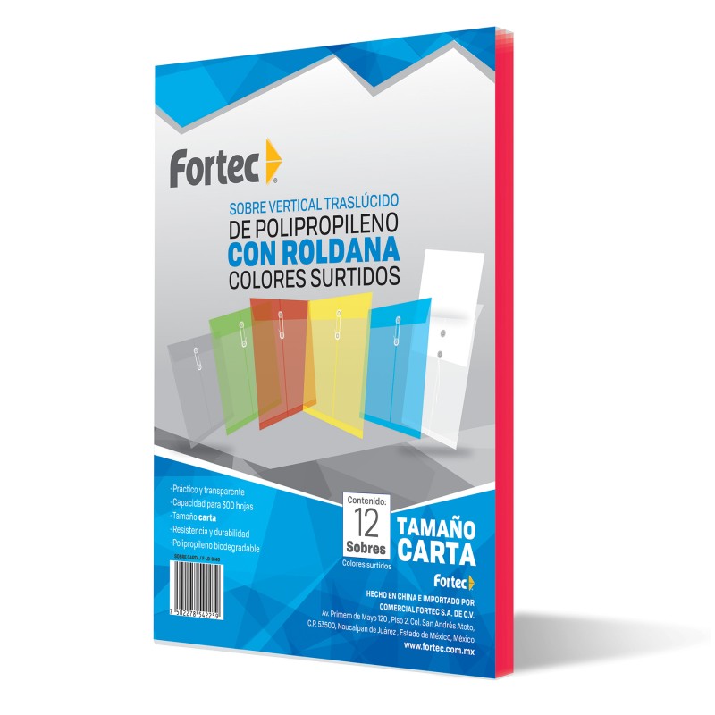 Sobre Protector con Rondana Fortec Carta Vertical Rojo
    FORTEC


            SKU
        122369

    
        
            
 