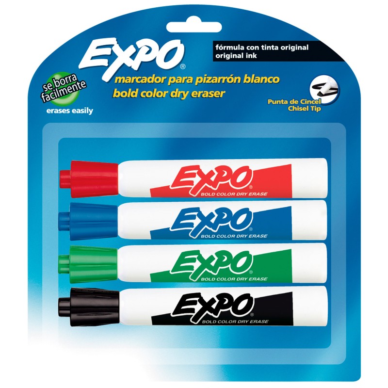 Marcador para Pintarrón Expo Bl/4 Punta Cincel
    EXPO


            SKU
        019221

    
        
            
           