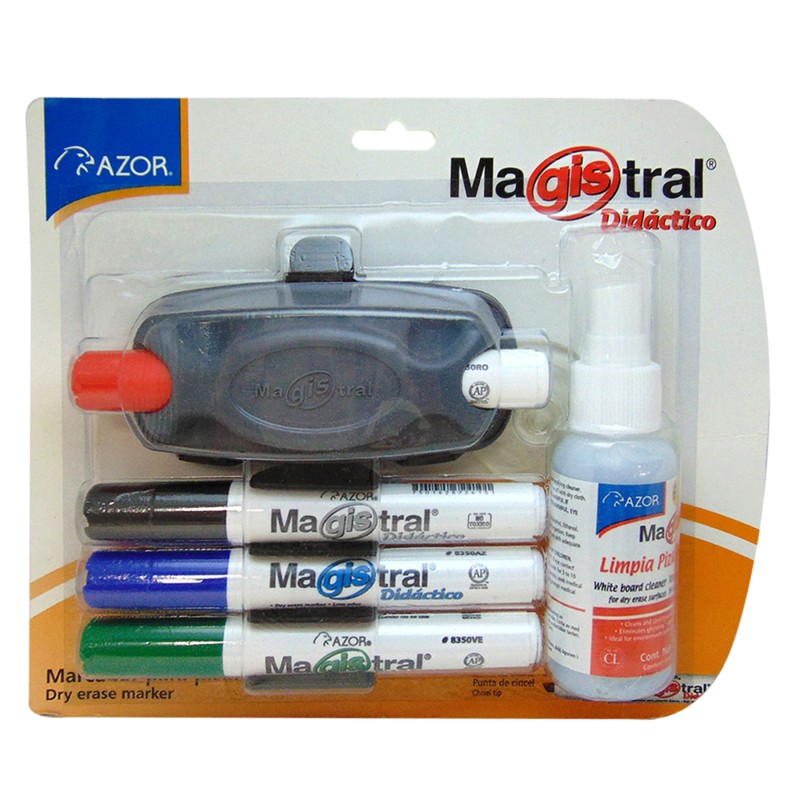 Marcador para Pintarrón Magistral Didáctico Bl/4 + Borrador y Líquido Limpiador
    MAGISTRAL


            SKU
        019232

