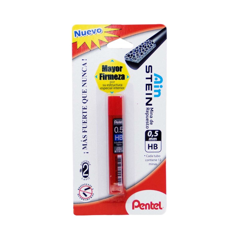 Puntillas 0.5 mm HB Pentel Stein Tubo C/12 Bl/1
    PENTEL


            SKU
        056828

    
        
            
        