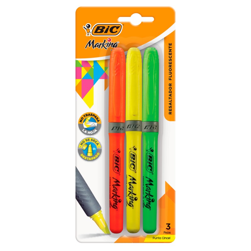 Marcatextos Bic Marking Grip Bl/3 Surtidos, Punta Cincel
    BIC


            SKU
        055534

    
        
            
  