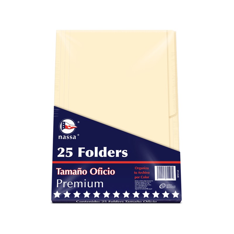 Folder Crema Nassa C/25 Oficio
    NASSA


            SKU
        020206

    
        
            
                Sea el pri