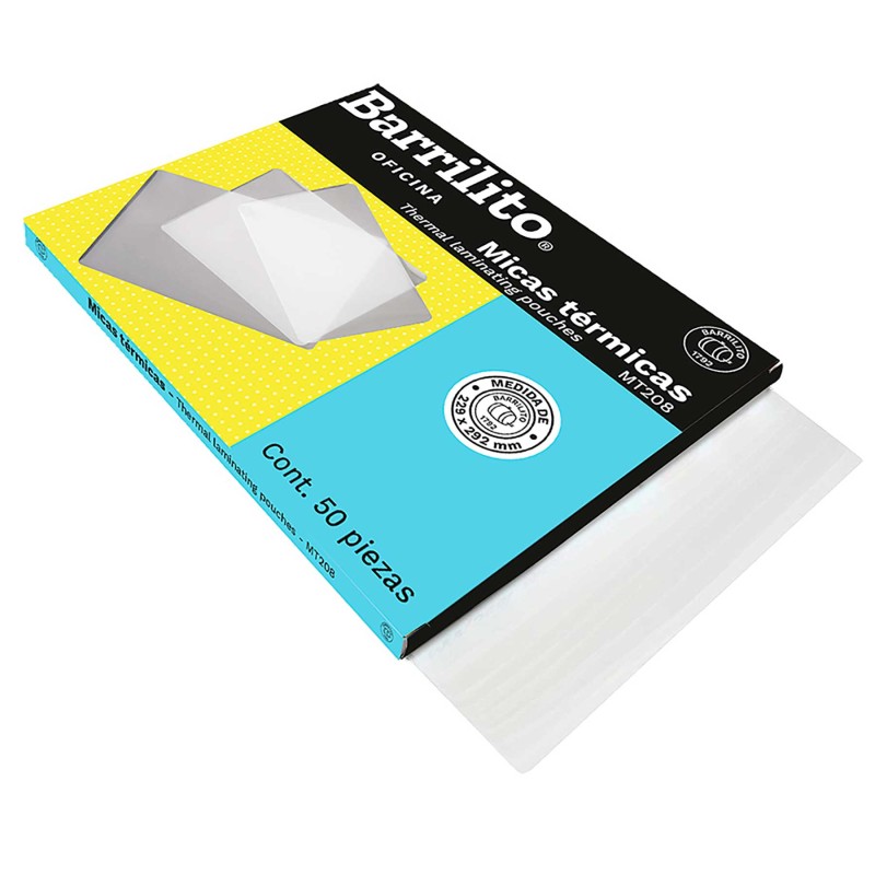 Mica Térmica 8 mil. Barrilito MT208 Carta C/50 
    BARRILITO


            SKU
        040764

    
        
            
     