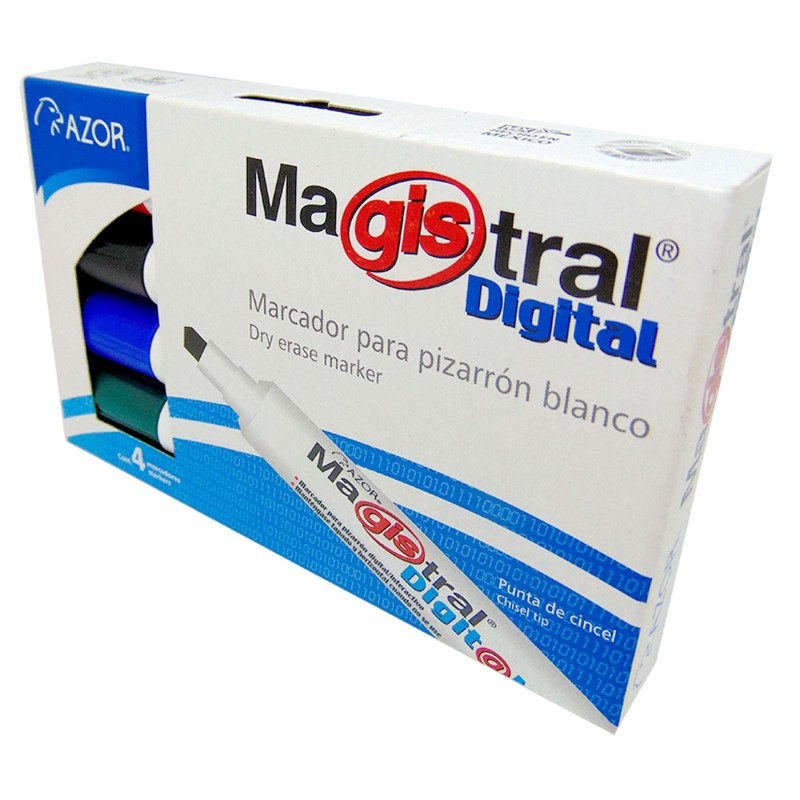 Marcador para Pintarron Magistral Digital Bl/4 Surtido, Punta Cincel
    MAGISTRAL


            SKU
        019219

    
      
