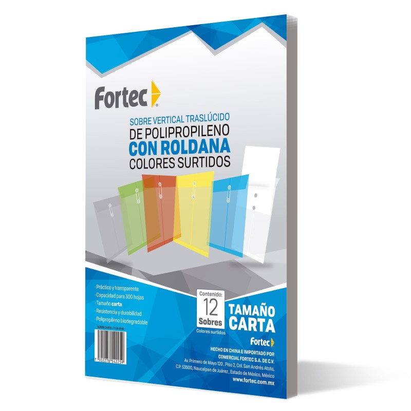 Sobre Protector con Rondana Fortec Carta Vertical Humo
    FORTEC


            SKU
        122372

    
        
            
 