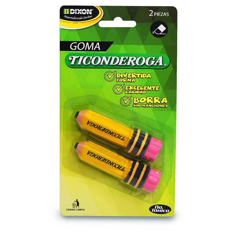 Borrador Figura Ticonderoga Bl/2 Lápiz Amarillo
    TICONDEROGA


            SKU
        147526

    
        
            
   