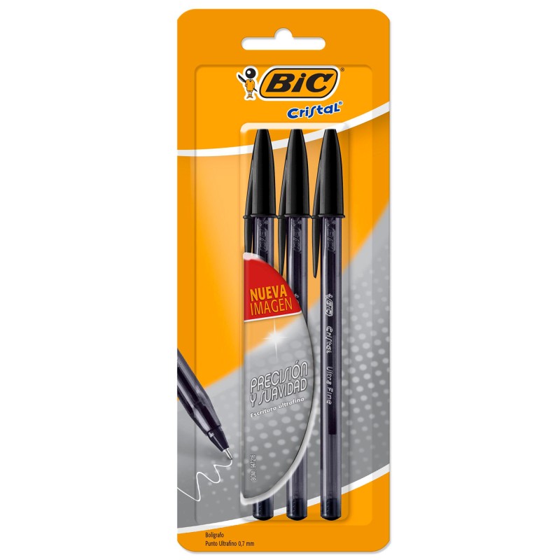 Boligrafo Punto Fino 0.7 mm Bic Precisión y Suavidad Bl/3 Negro
    BIC


            SKU
        139112

    
        
        