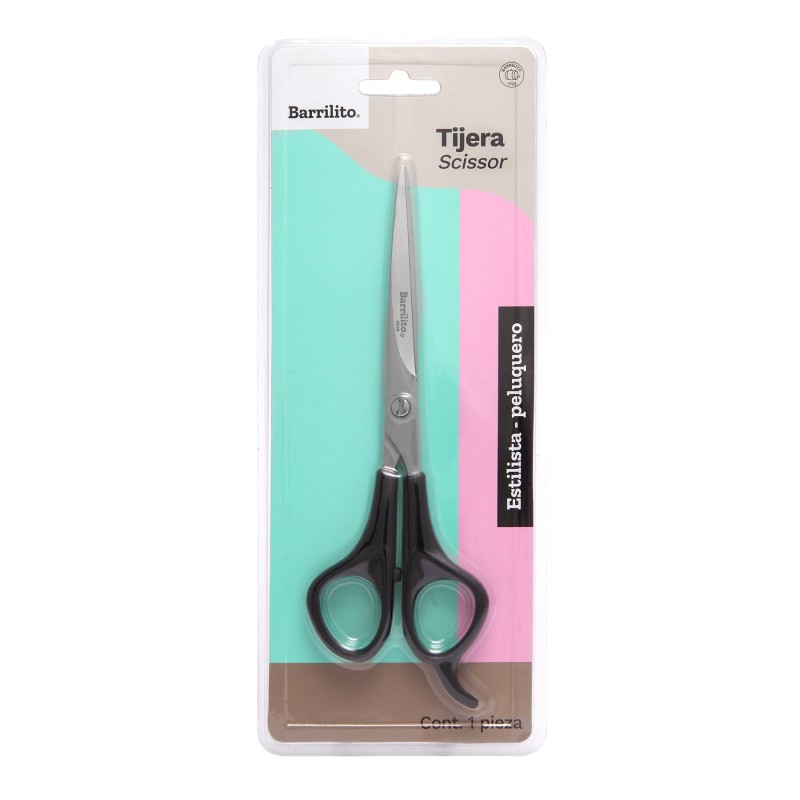Tijera Estilista con Gancho Barrilito 7" Mango Plástico
    BARRILITO


            SKU
        060215

    
        
          