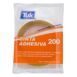 Cinta Adhesiva Tuk 200, 24 mm x 65 m. Corte Fácil
    TUK


            SKU
        031677

    
        
            
         