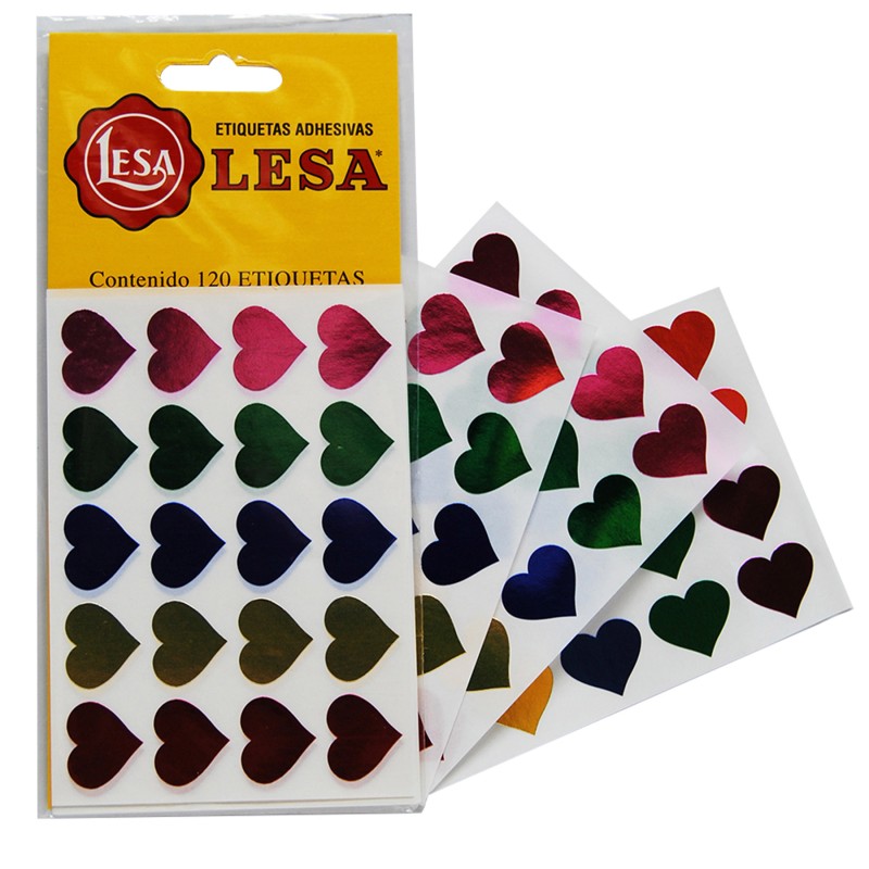 Etiqueta Corazones LESA Bl/120
    LESA


            SKU
        057873

    
        
            
                Sea el prim
