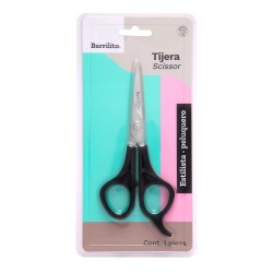 Tijera Estilista C/Gancho Barrilito 8421-5 5\" (12.7 Cm) Mango Plastico
