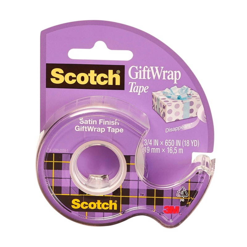 Cinta Adhesiva con Despachador Scotch Gift Wrap, Rollo 19 x 16.5 m.
    SCOTCH


            SKU
        031693

    
        
 