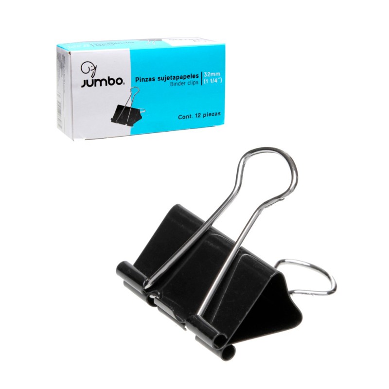 Sujetadocumentos Mediano Jumbo 32mm, 1 1/4" C/12 
    JUMBO


            SKU
        080015

    
        
            
       