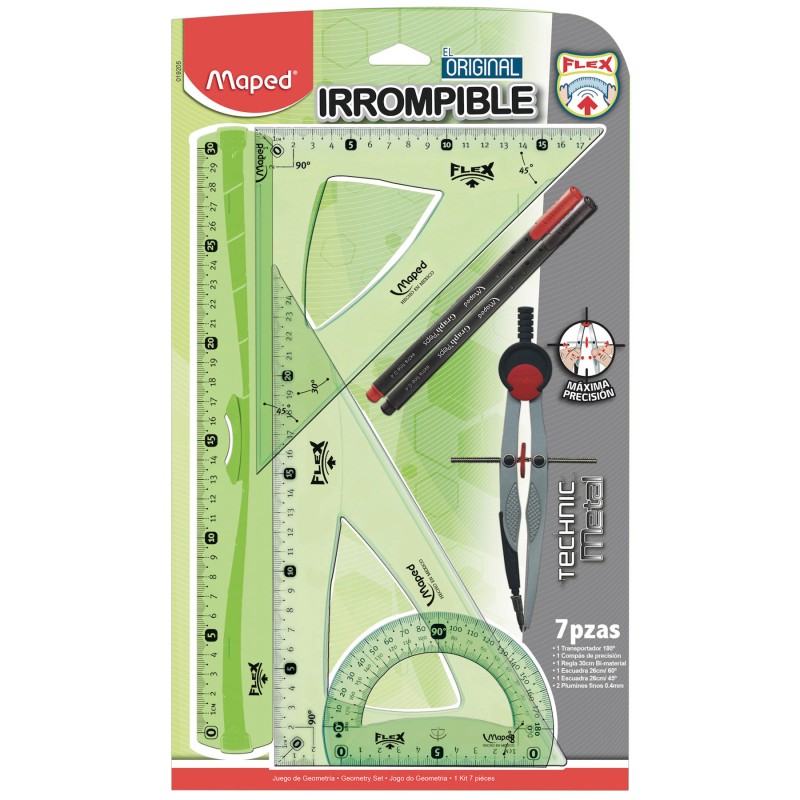 Equipo de Geometría Flexible Maped Irrompible, Compás de Precisión
    MAPED


            SKU
        013915

    
        
   