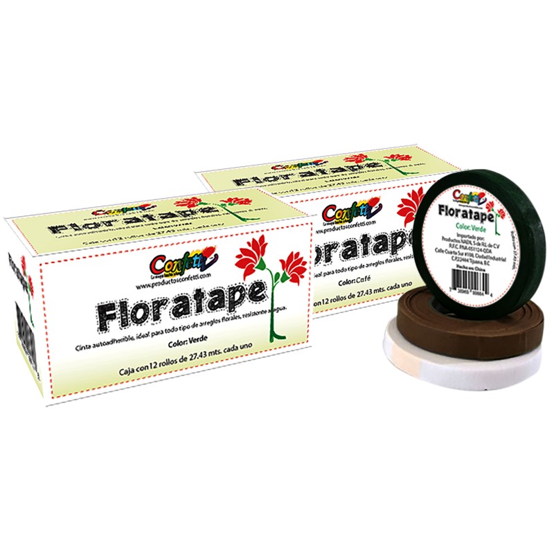 Cinta Floratape para Manualidades Confetti 1 cm x 27.4 m.
    CONFETTI


            SKU
        076923

    
        
         
