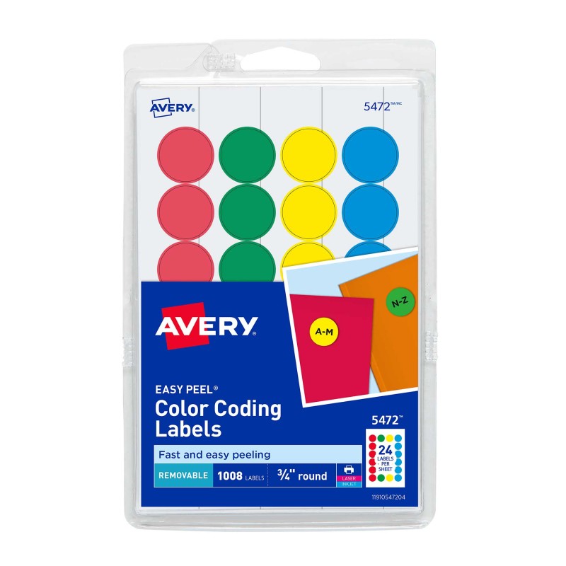 Etiqueta Redonda Avery 5472 3/4" Bl/1008 Colores Surtidos
    AVERY


            SKU
        000481

    
        
            
