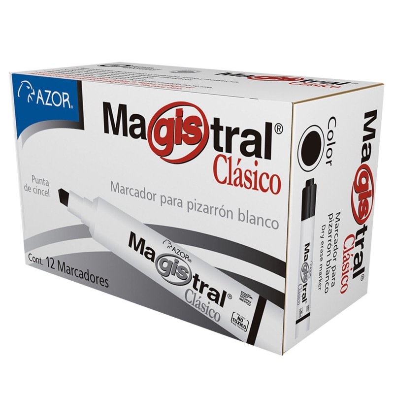 Marcador para Pintarrón Magistral Clásico Negro, Punta Cincel
    MAGISTRAL


            SKU
        019239

    
        
    