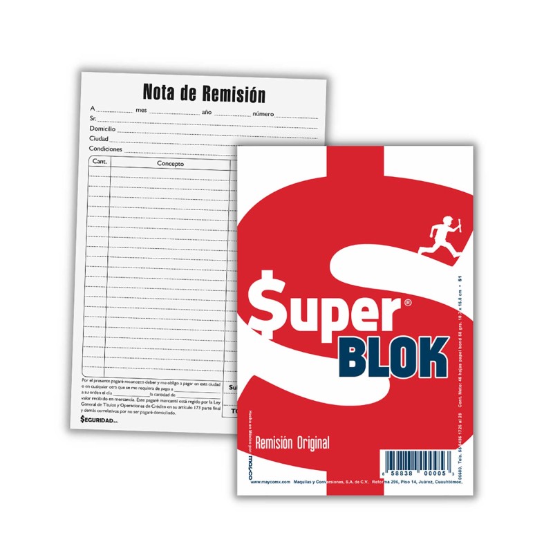 Superblock Remisión 1/8 Mayco S1 Original 10.5 x 15.8 cm. 45 h.
    MAYCO


            SKU
        059707

    
        
      