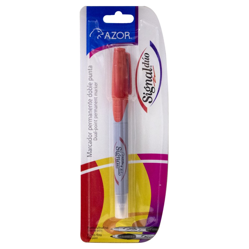 Marcador Permanente Azor Signal Duo Bl/1 Rojo, Punto Fino y Ultra Fino
    AZOR


            SKU
        017867

    
        
