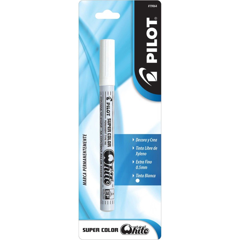 Marcador Permanente Pilot Super Color White Bl/1 Blanco, Punto Ultra Fino
    PILOT


            SKU
        059807

    
     