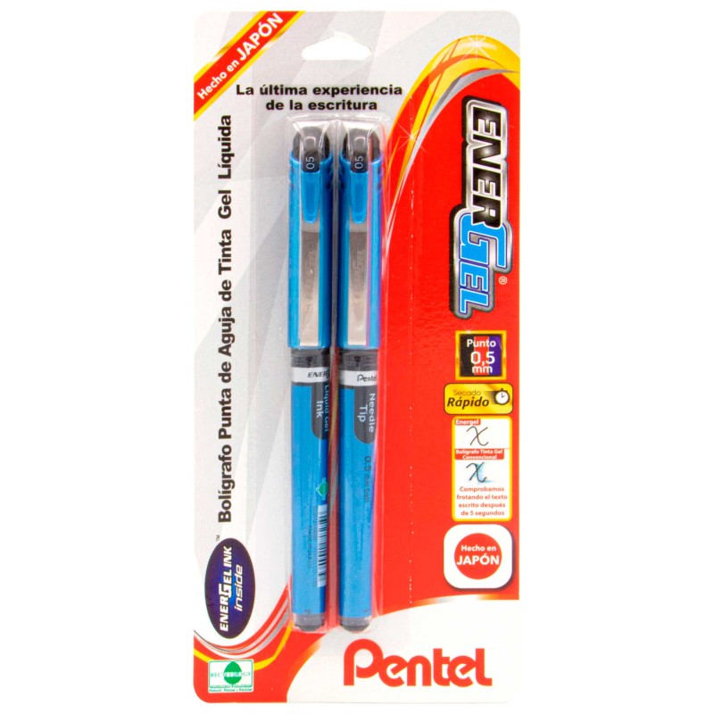 Bolígrafo Punto Fino 0.5 mm Pentel Energel Bl/2 Negro 
    PENTEL


            SKU
        074559

    
        
            
 