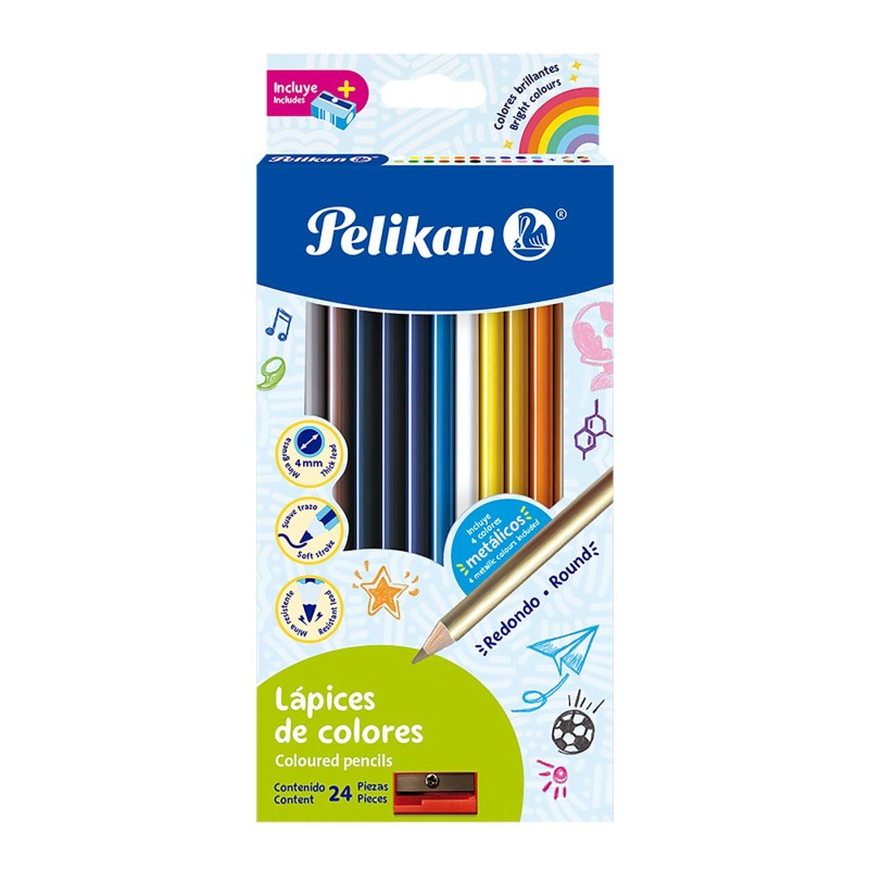 Lápices de Colores Pelikan Redondos Mina Gruesa 4 mm C/24
    PELIKAN


            SKU
        016853

    
        
          