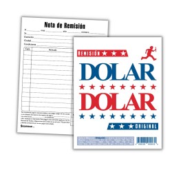 Block Remisión Esquela Original Dolar RD3 13 x 16.5 cm. 45 h.
    DOLAR


            SKU
        059729

    
        
        
